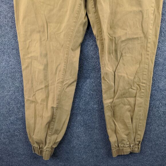 Aeropostale Mens Jogger Pants Brown Large Drawstring Waistband Tapered Cotton - Picture 7 of 12